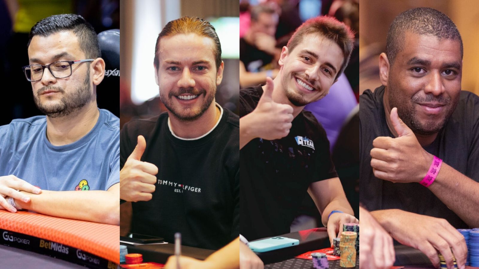 Julian Pineda, Luís Henrique Taffner, Felipe Ketzer e Roberto Bombom